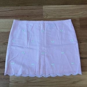 Vineyard Vines Scallop Edge Seersucker Skort
